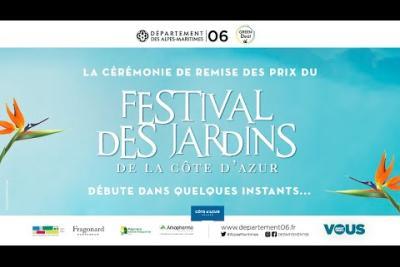 Cérémonie de remise des prix du Festival des Jardins de la Côte d'Azur 2021 - Lire la vidéo 3 sur 4, fenêtre modale