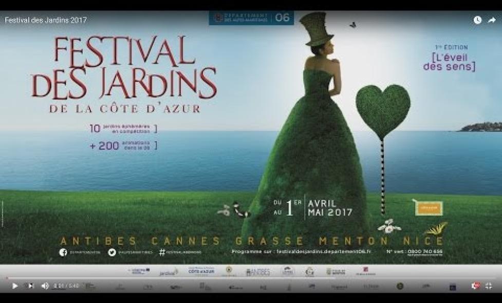 Festival des Jardins de la Côte d’Azur 2017 : l’éveil des sens - Lire la vidéo, fenêtre modale